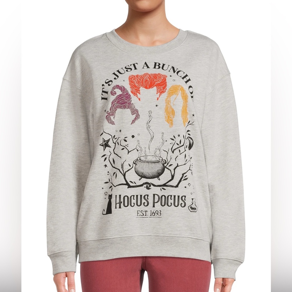 Disney Hocus Pocus Hair Silhouettes Sweatshirt - Small (3/5) NWOT/EUC